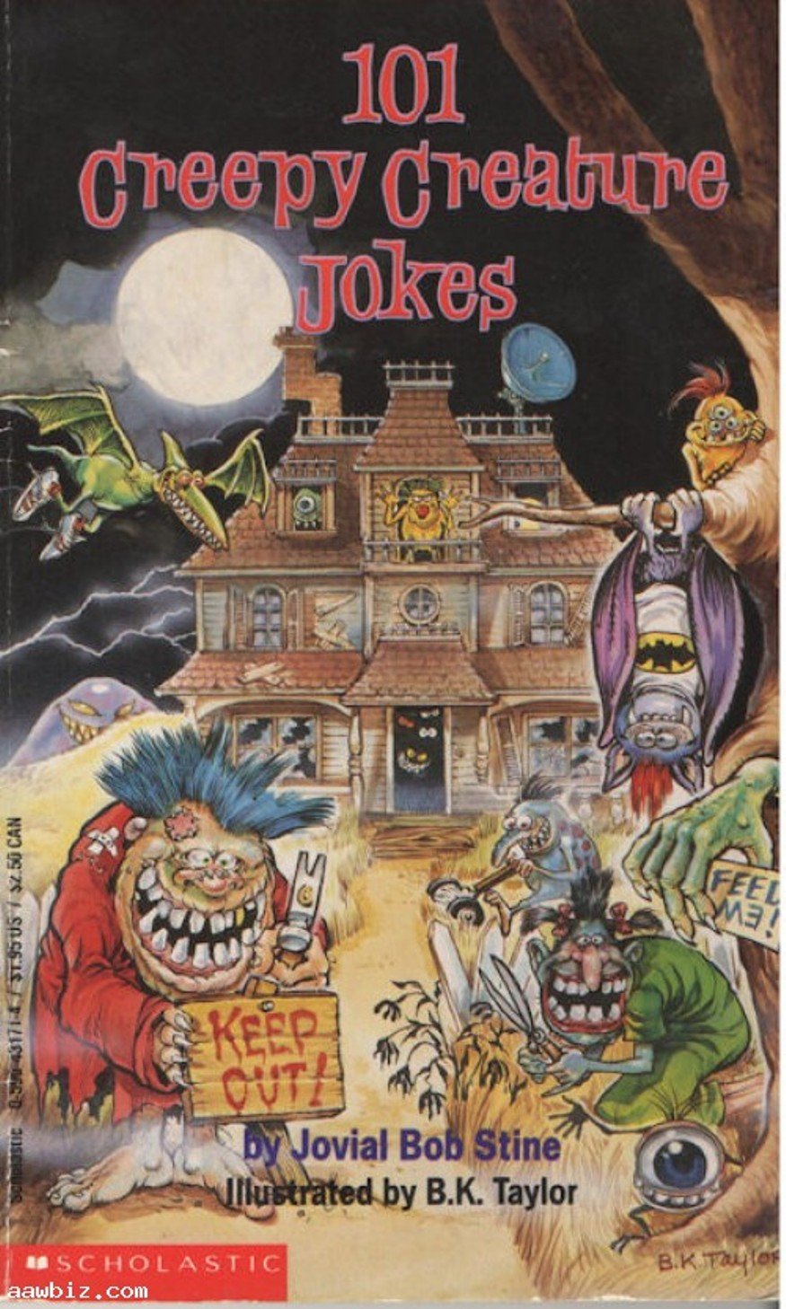 101 Creepy Creature Jokes; Jovial Bob Stine - Dead Tree Dreams Bookstore