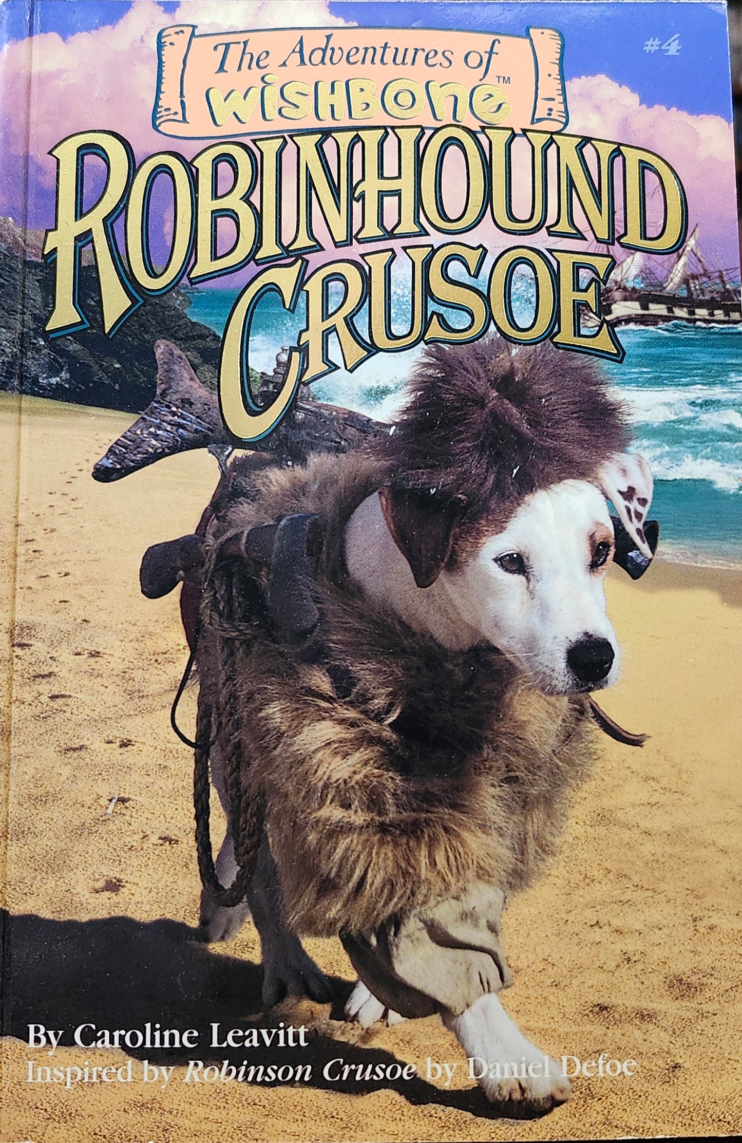 "Robinhound Crusoe" (The Adventures of Wishbone, Book 4) by Caroline Leavitt