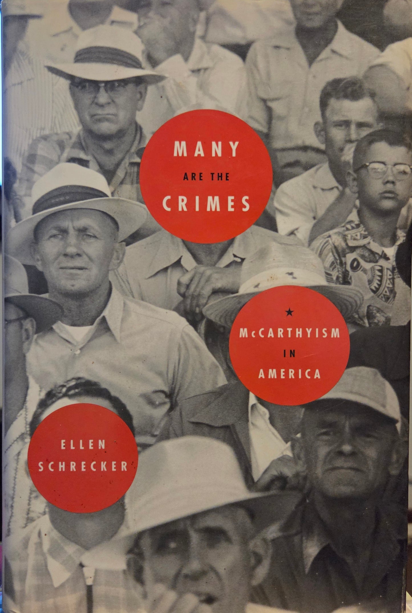 "Many are the Crimes*McCarthyism in America" by Ellen Schrecker (Hardcover)(FE/FP)