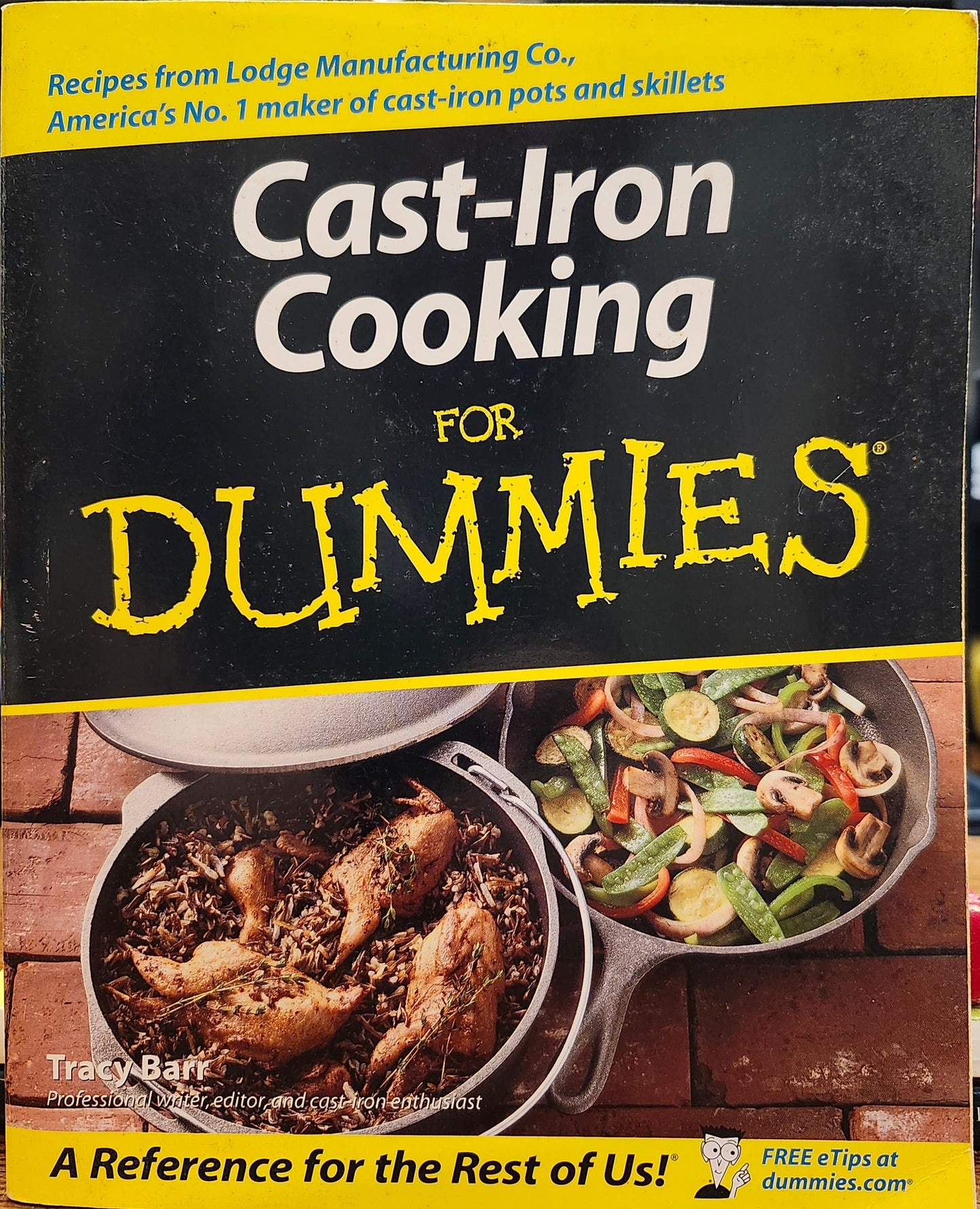 "Cast-Iron Cooking for DUMMIES" by Tracy Barr