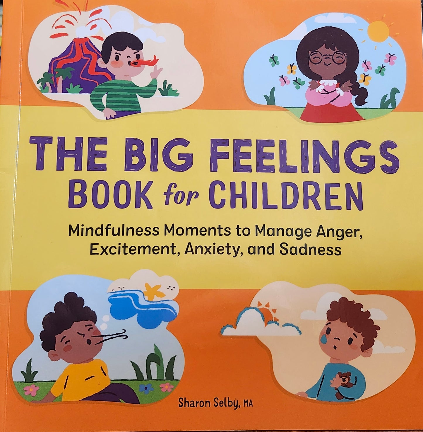 "The Big Feelings Book for Children: Mindfulness Moments to Manage Anger, Excitement, Anxiety, and Sadness" by Sharon Selby, MA (author), Anne Hurley (illustrator)