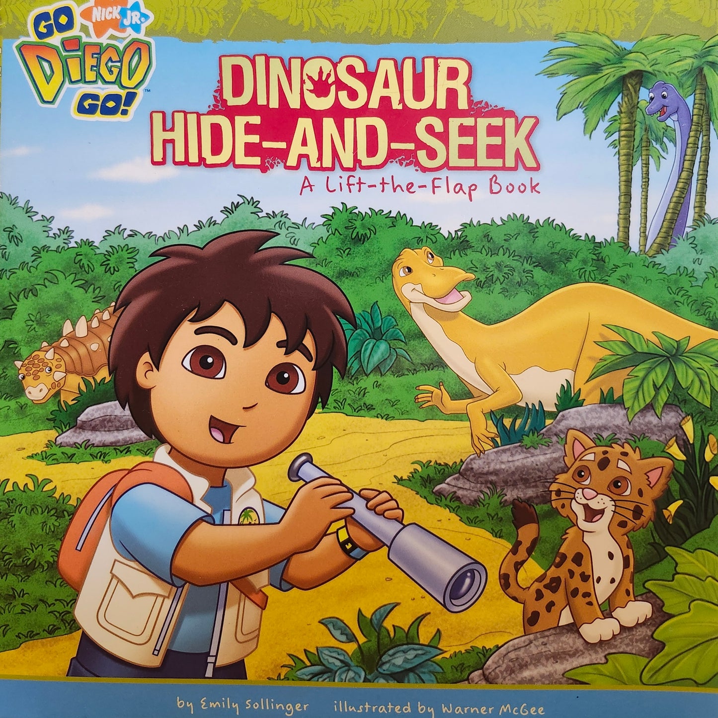 "Dinosaur Hide-and-Seek: A GO Diego GO! Lift-the-Flap Book" by Emily Sollinger (author), Warner McGee (illustrator)