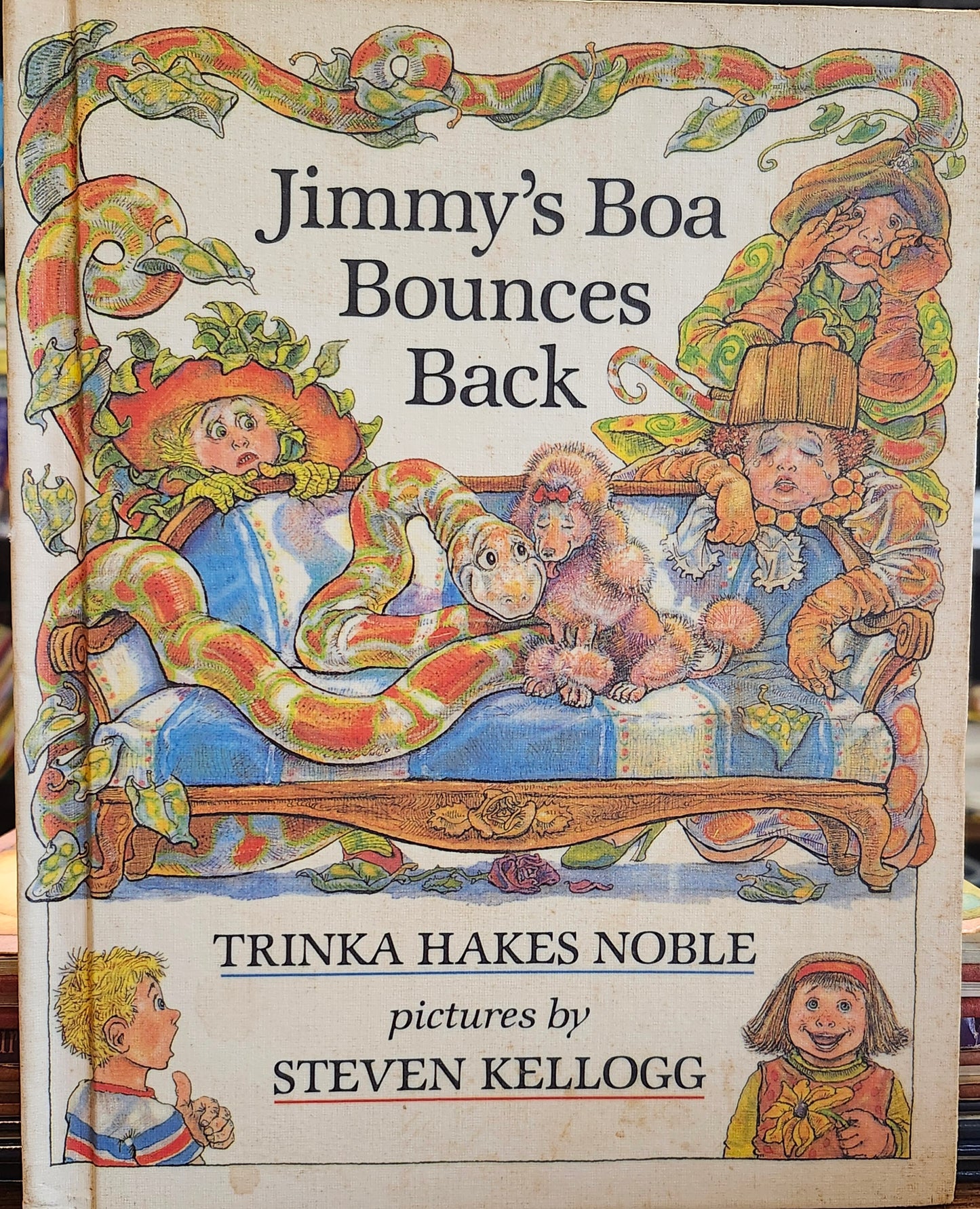 "Jimmy's Boa Bounces Back" by Trinka Hakes Noble (author), Steven Kellogg (illustrator)