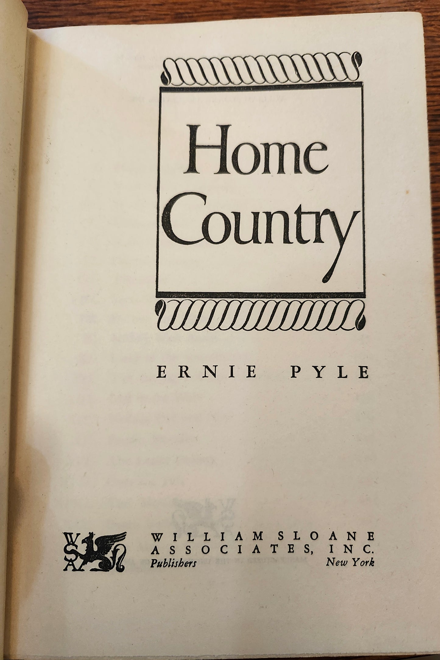 "Home Country" by Ernie Pyle