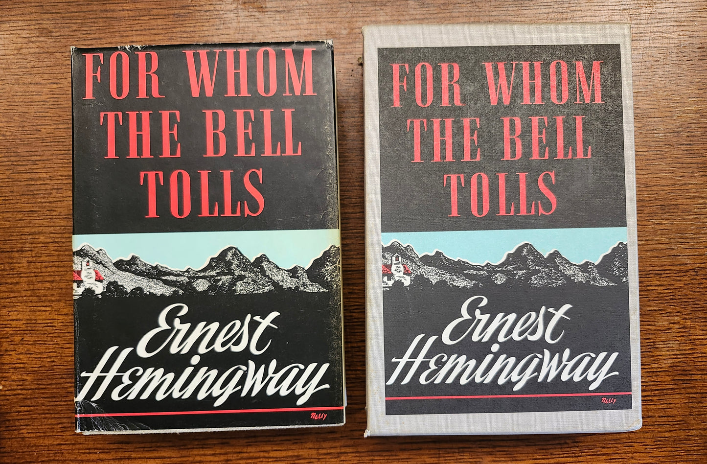 "For Whom the Bell Tolls" by Ernest Hemingway -- First Edition Library