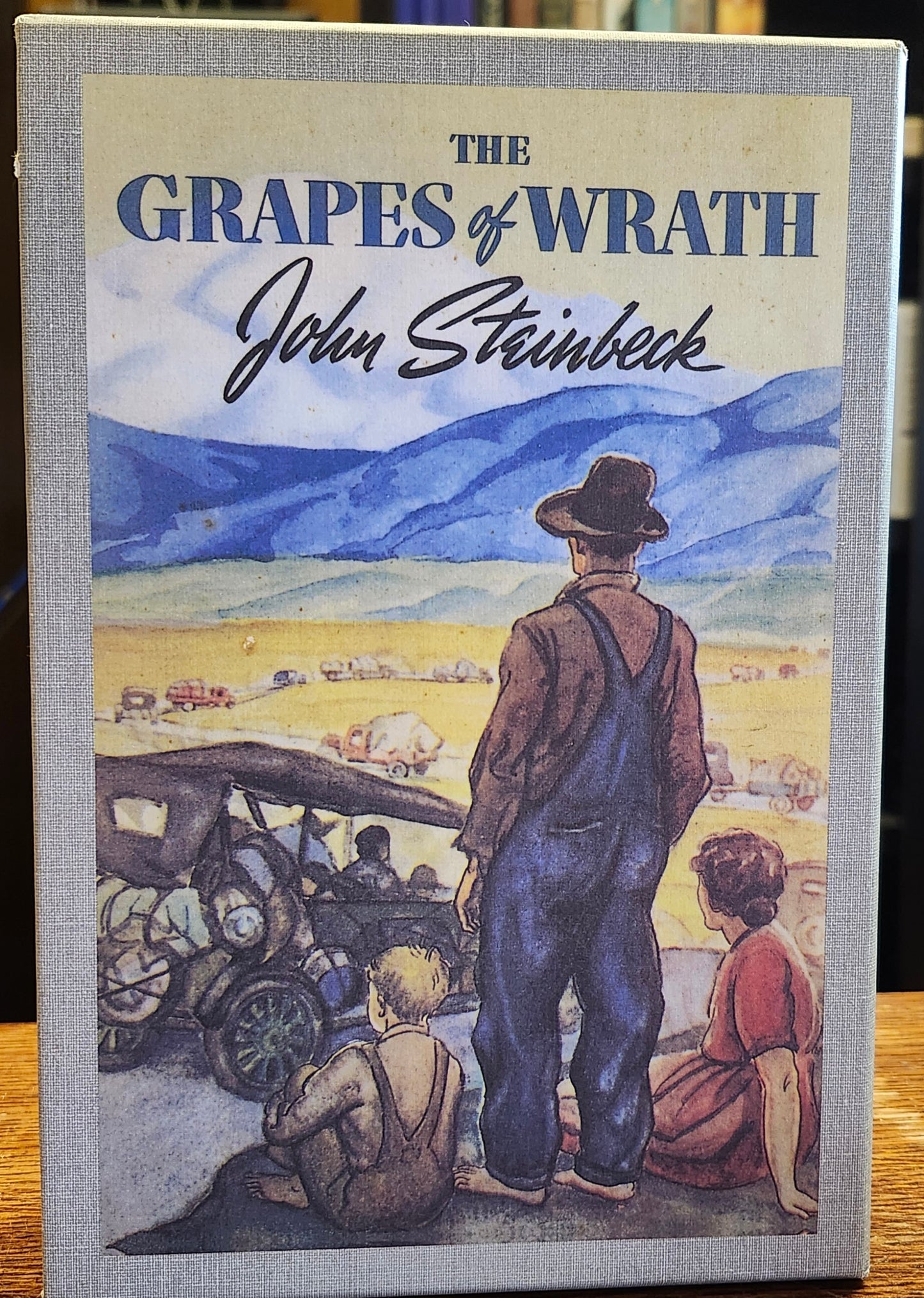 "The Grapes of Wrath" by John Steinbeck -- First Edition Library