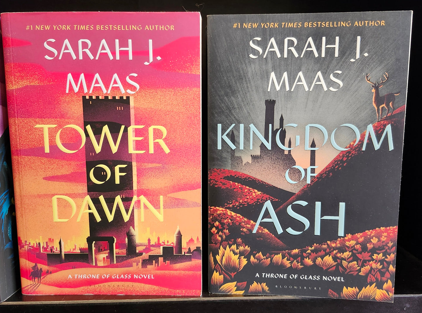 "Throne of Glass" series by Sarah J. Maas (Books 1-8, box set w/o box)
