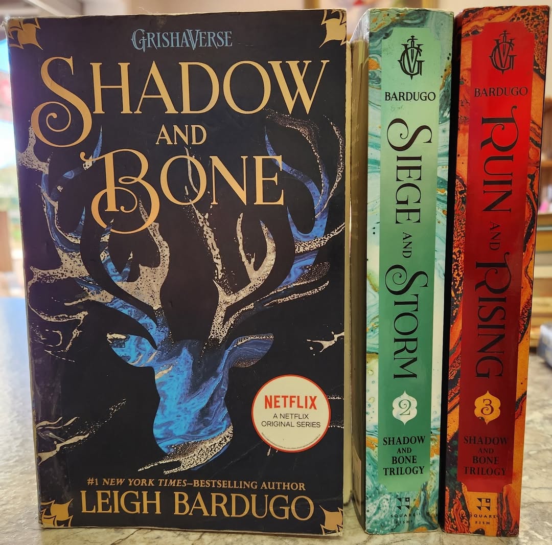 All three books of the Shadow and Bone series in Paperback.