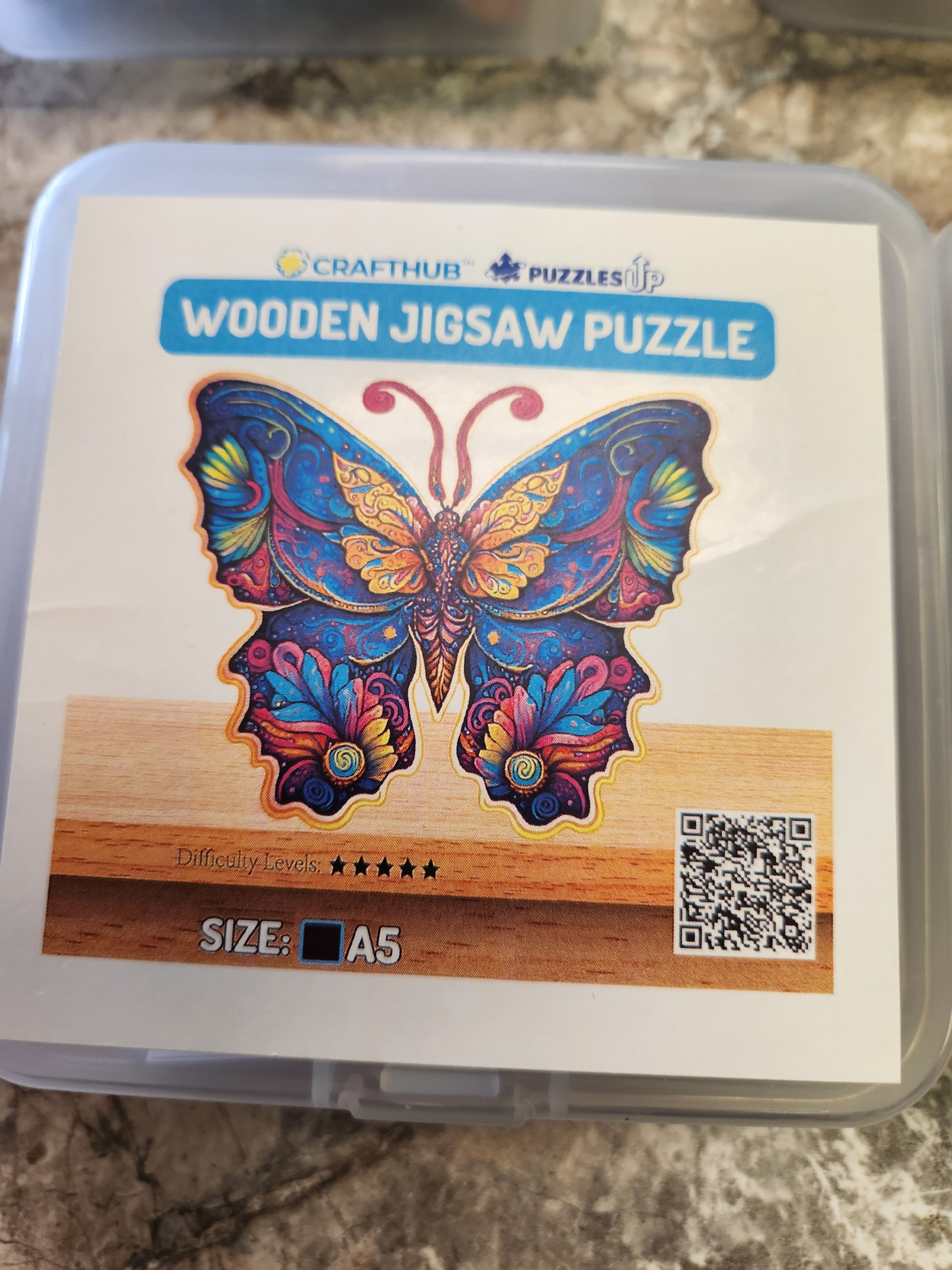 Craft-Hub Wooden Jigsaw Puzzles - Dog, Turtle, Butterfly - Dead Tree Dreams Bookstore