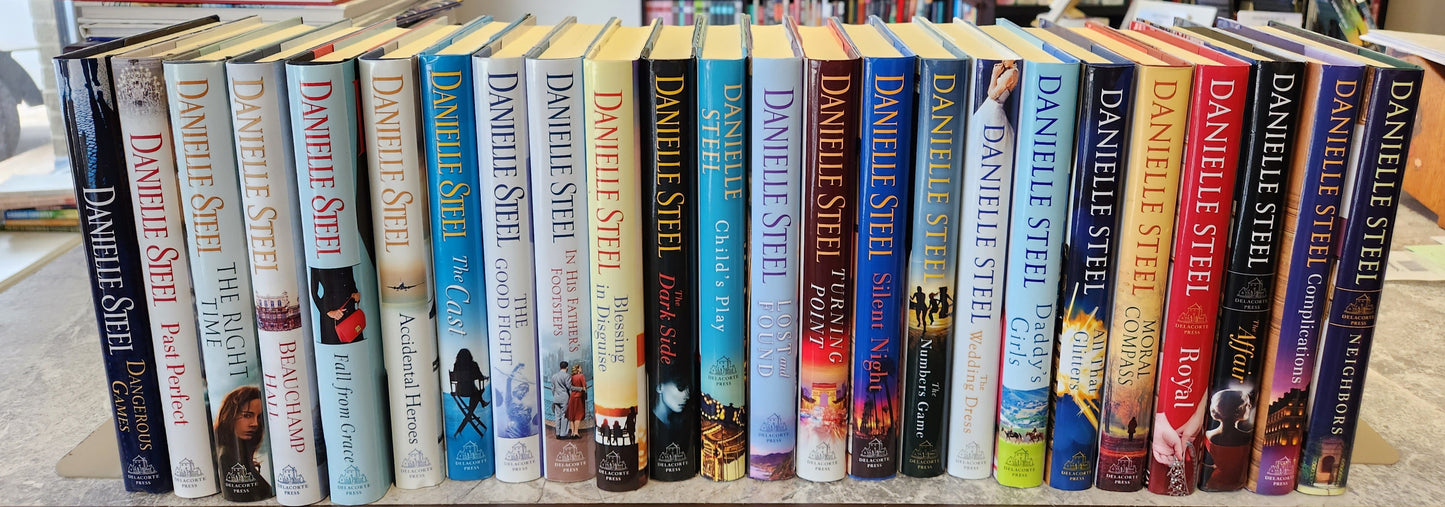 24 book, Danielle Steel, First Edition Library. Hardcover, Delacorte editions