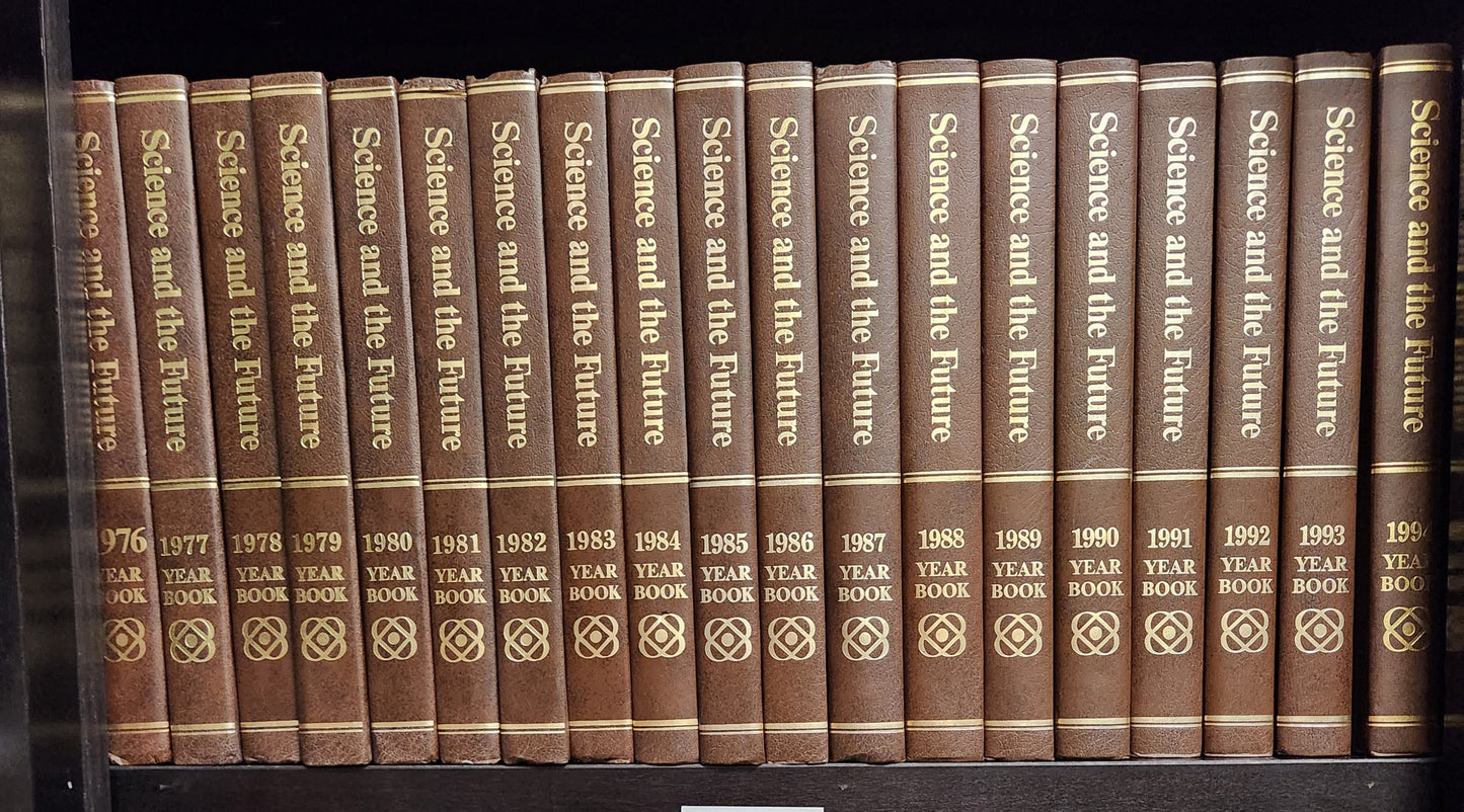 Set of 25 volumes Science and the Future from Encyclopedia Britannica. Good condition.