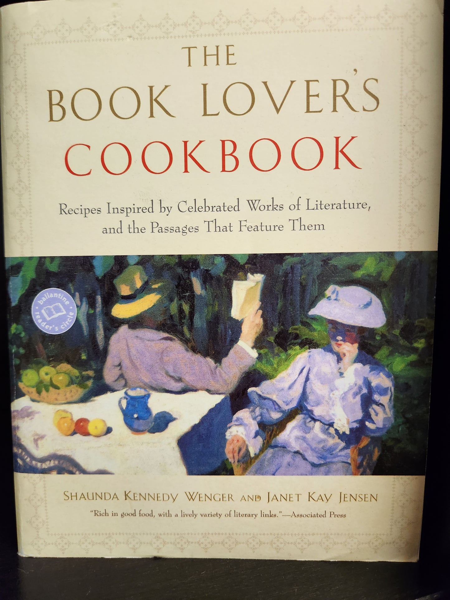 The Book Lovers Cookbook by Shaunda Kennedy Wenger and Janet Jensen