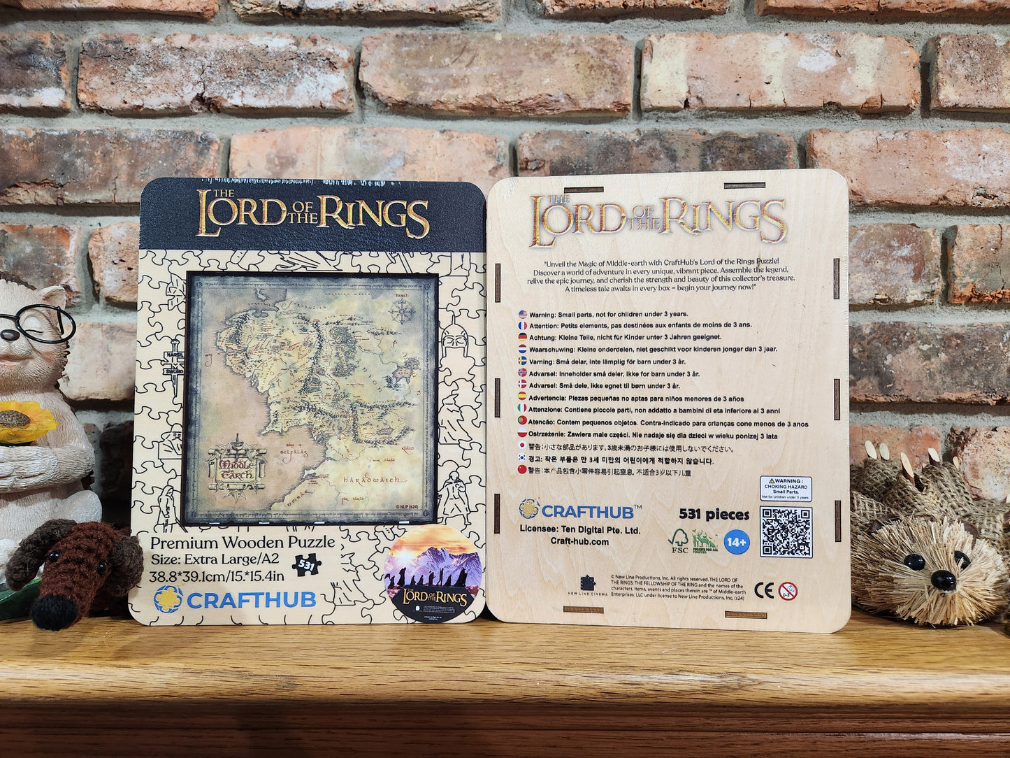 LOTR Wooden "Map of Middle Earth" jigsaw puzzle