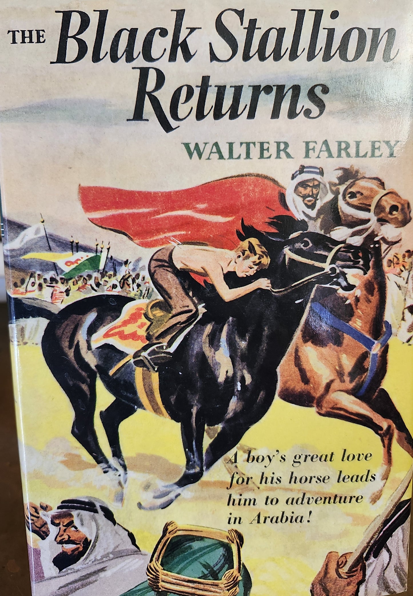 "The Black Stallion Returns" by Walter Farley (Book two of the Black Stallion series)