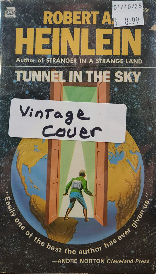 "Tunnel in the Sky" by Robert A Heinlein MMPB Vintage cover