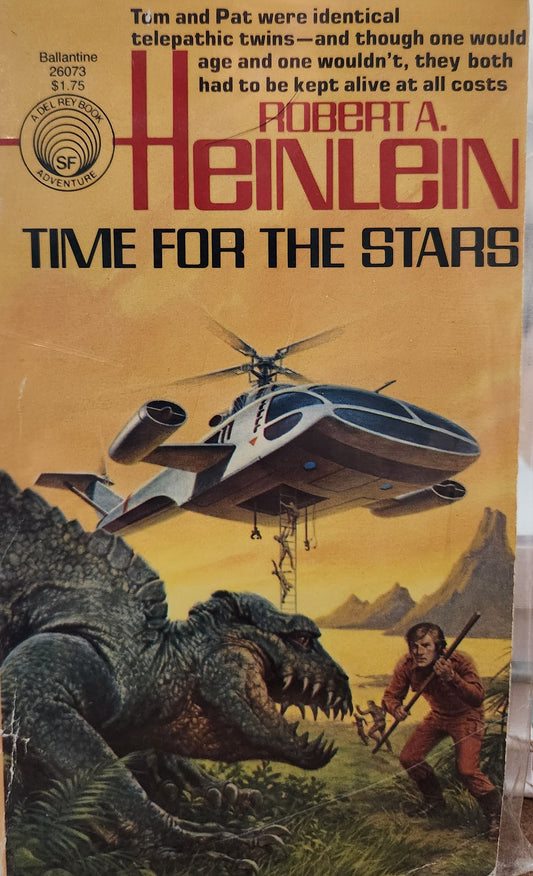 "Time for the Stars" by Robert A Heinlein, MMPB Vintage cover