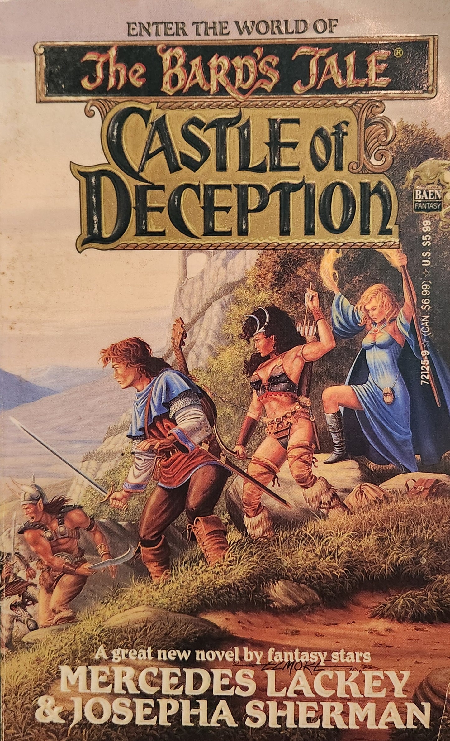 "Castle of Deception" by Mercedes Lackey and Josepha Sherman, THE BARD'S TALE BOOK 1