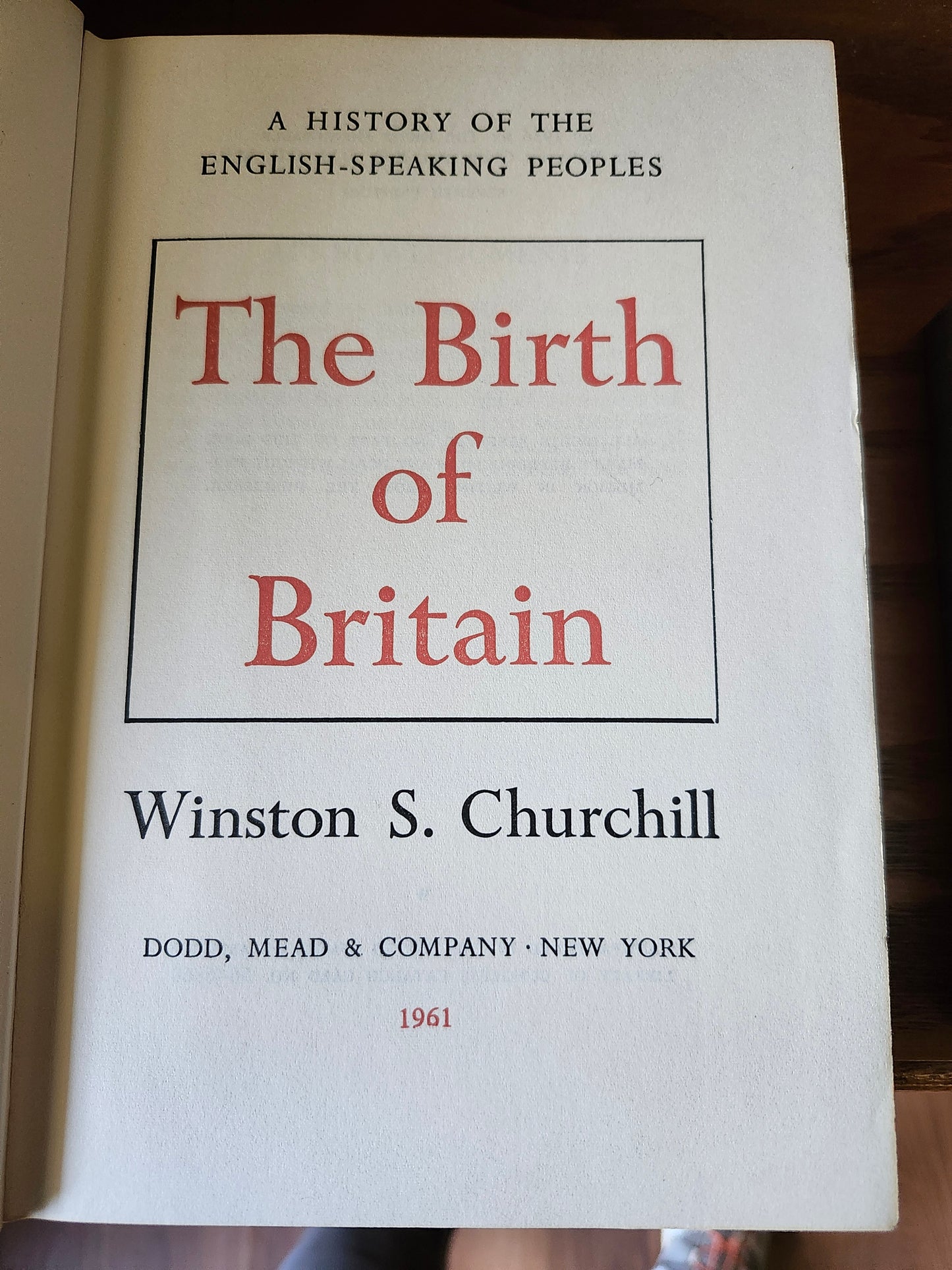 "A History of The English Speaking Peoples" by Winston Churchill (4-volume set)