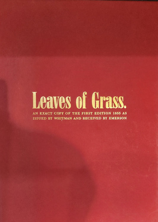 "Leaves of Grass" by Walt Whitman (Special edition in slipcover)