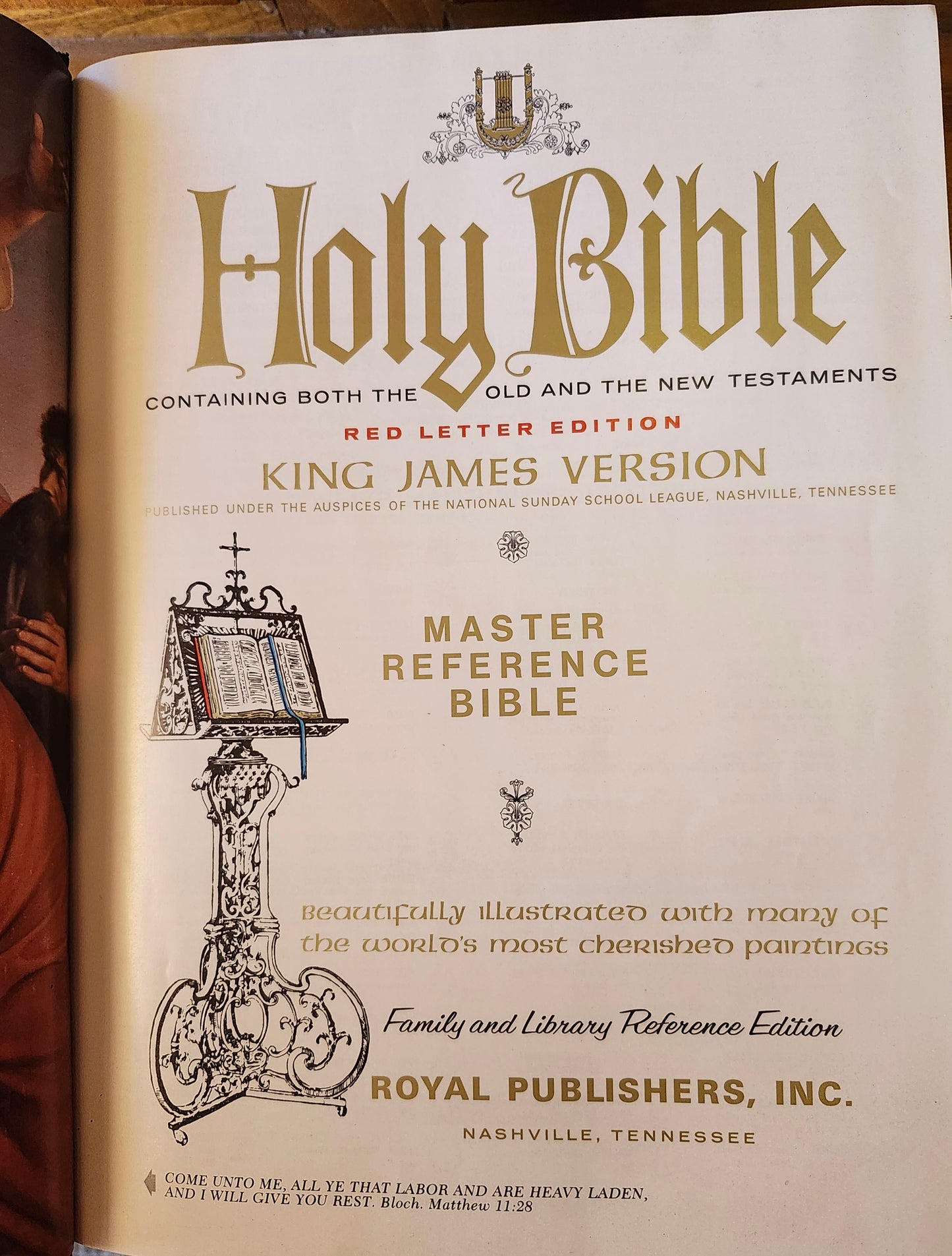 Holy Bible -- KJV Master Reference Bible (1965)