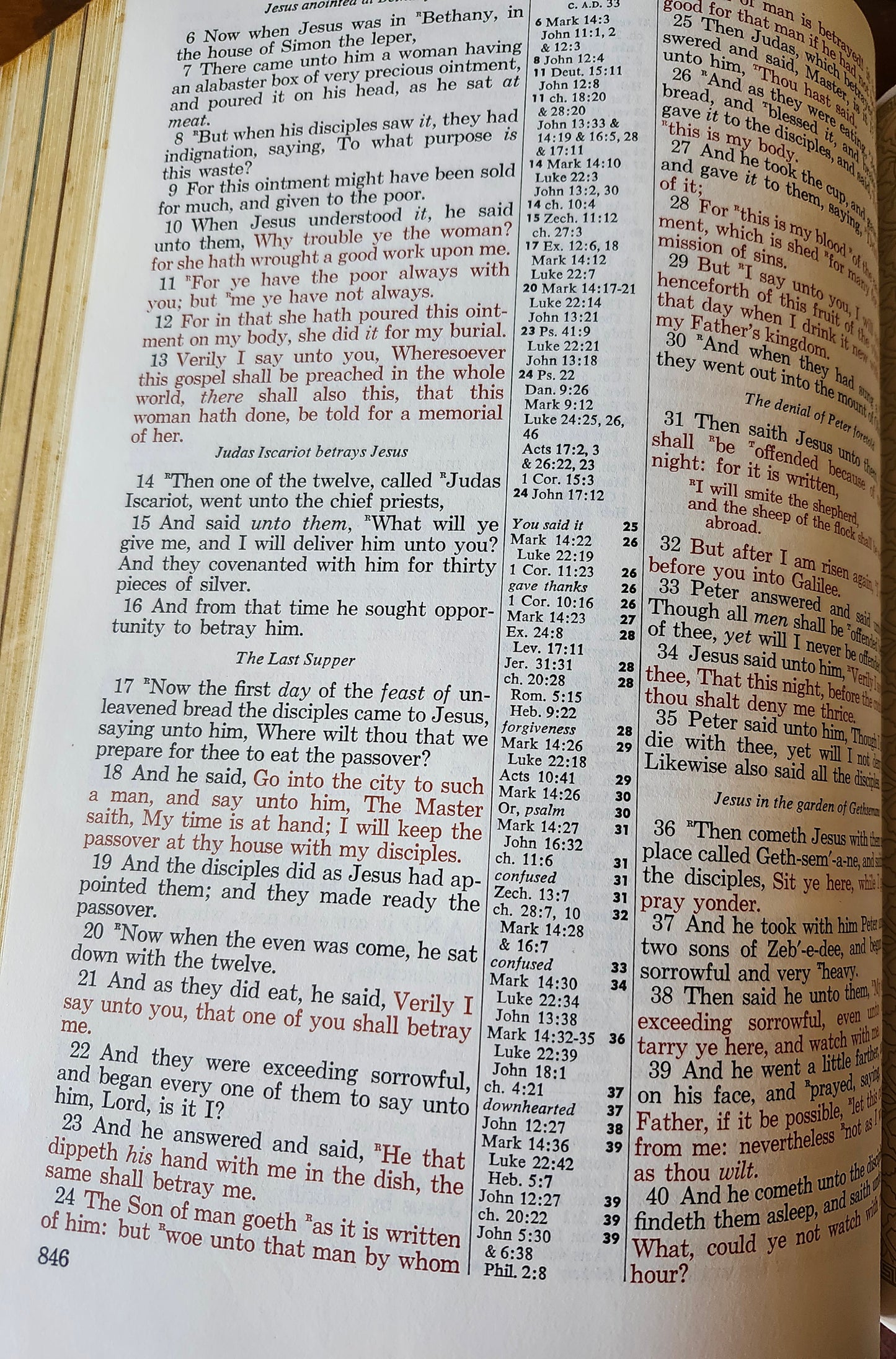 Holy Bible -- KJV Master Reference Bible (1965)