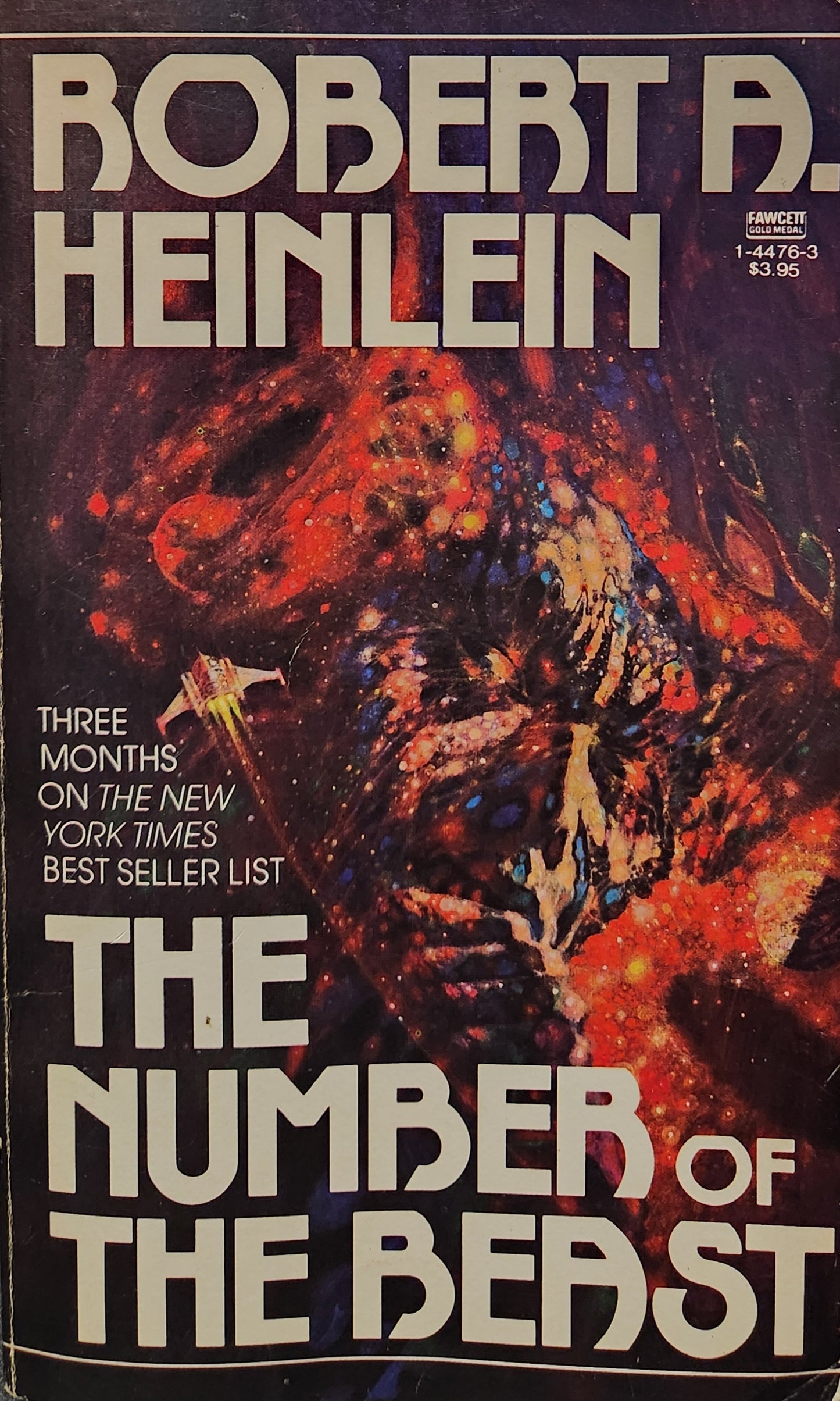 The Number of The Beast by Robert A. Heinlein (Paperback-MMPB)(Original cover art)