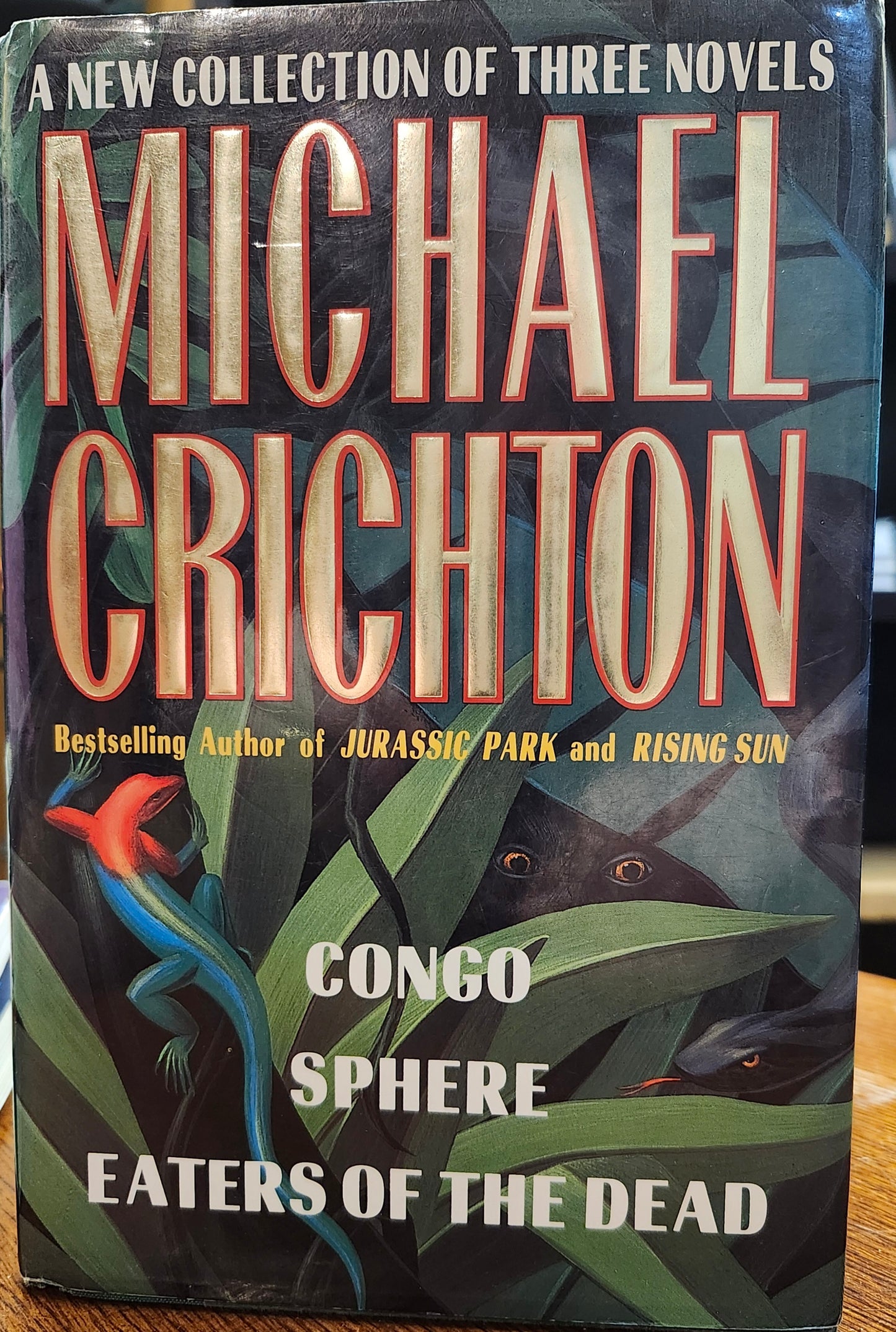 Michael Crichton Collection of Three Novels: "Congo", "Sphere", "Eaters of the Dead" by Michael Crichton