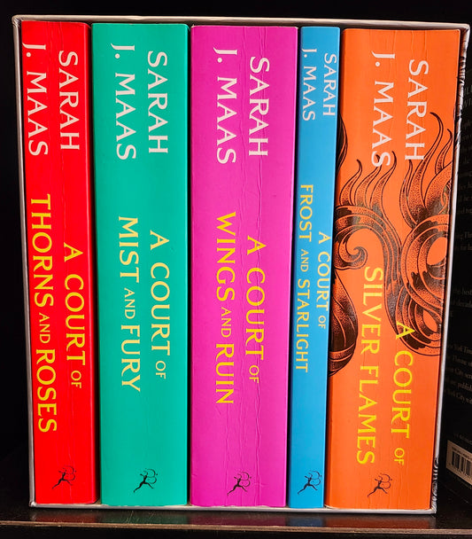 "A Court of Thorns and Roses" series by Sarah J. Maas (Books 1-5, box set)