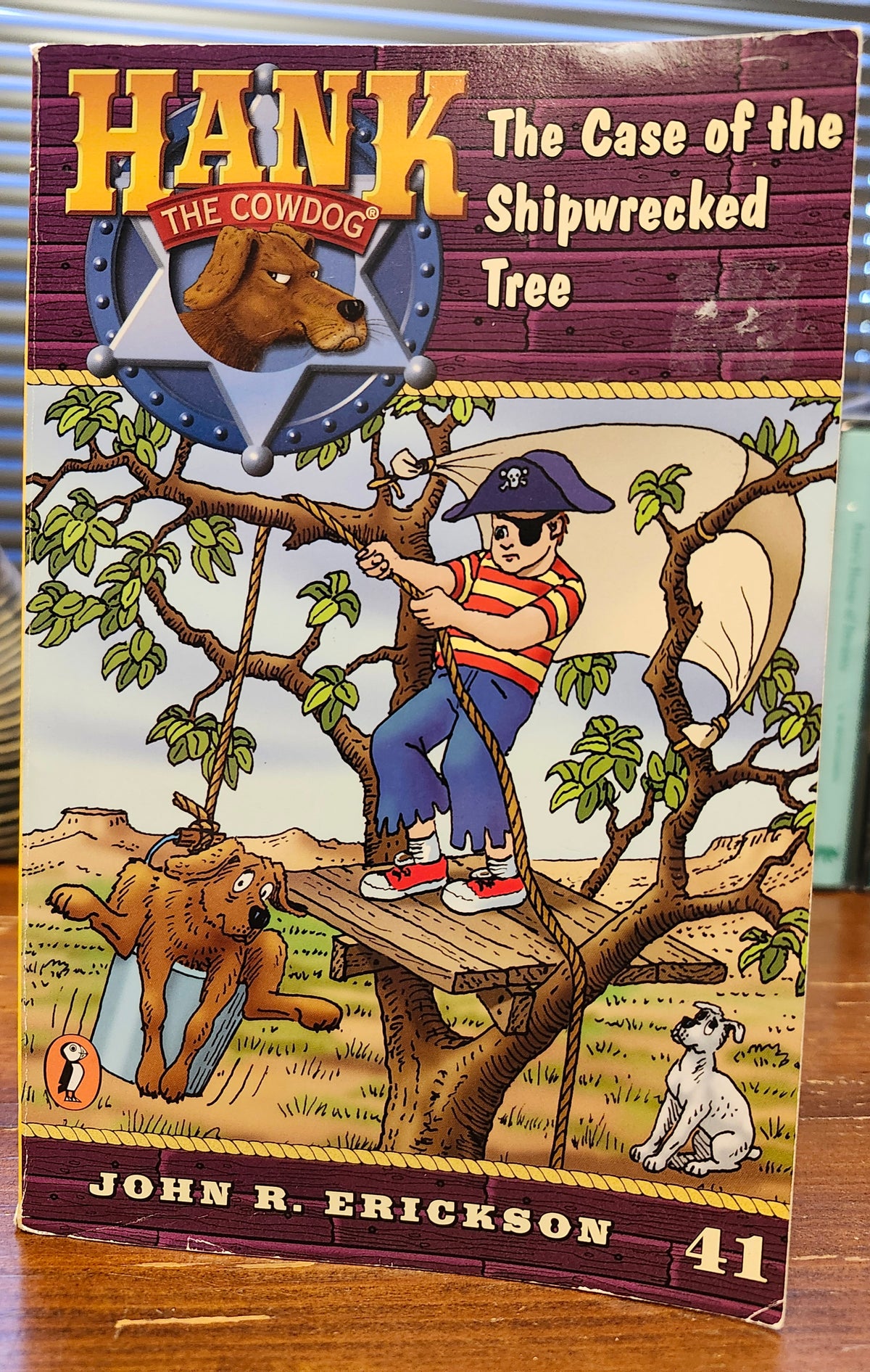 "Hank the Cowdog: The Case of the Shipwrecked Tree" by John Erickson (Book 41)