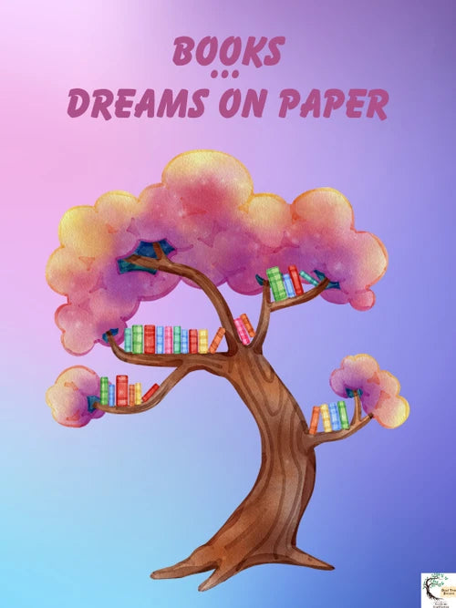 "Books...Dreams on Paper" 18x24 in Poster - Dead Tree Dreams Bookstore