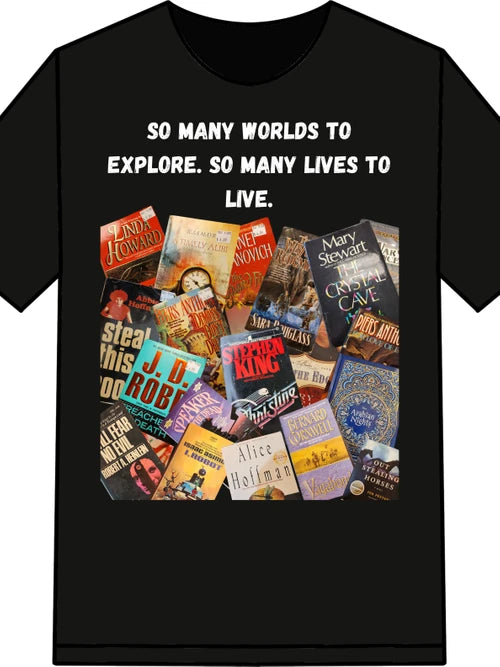 So Many Worlds T-Shirt - Dead Tree Dreams Bookstore