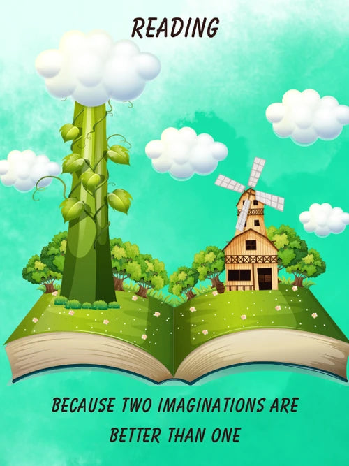 "Two Imaginations..." 18x24 in. Glossy Poster - Dead Tree Dreams Bookstore